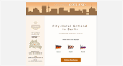 Desktop Screenshot of cityhotel-gotland-berlin.de